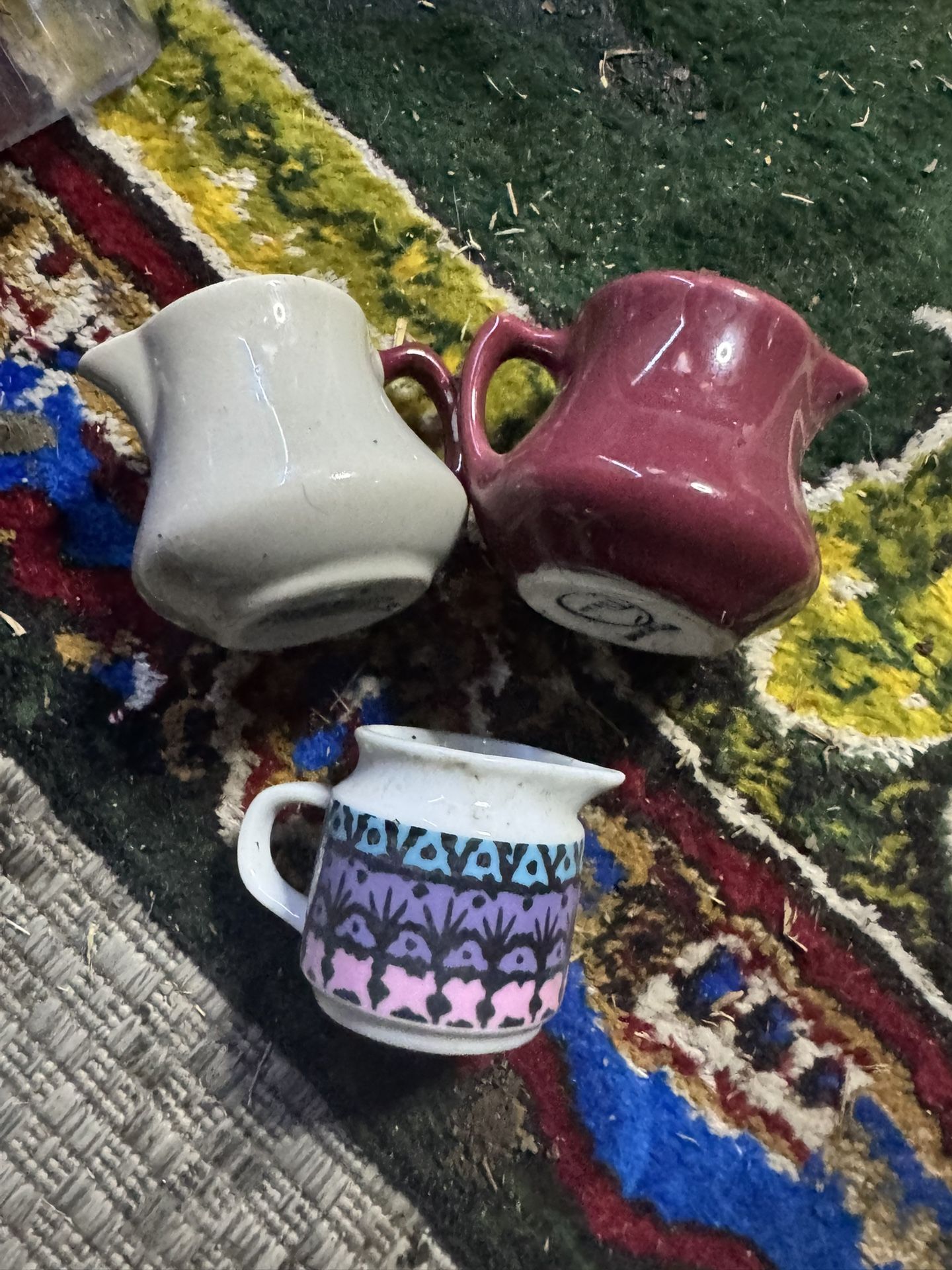 Vintage Mini Syrup Pitchers! Three!! $40 Foe All