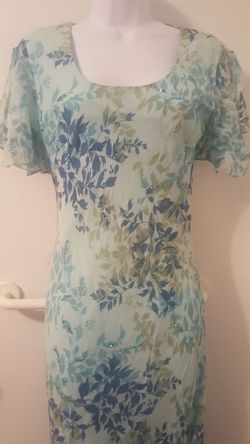 Beautiful Aqua blue dress with sequins