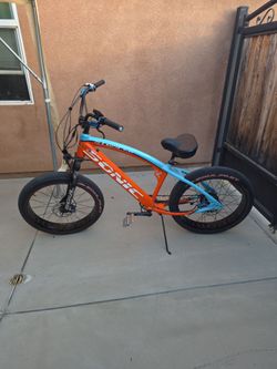 Soul beach cruiser sonic stomper fat tire e bike