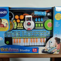 VTech KidiJamz Music Studio Keyboard, Microphone, Portable Player