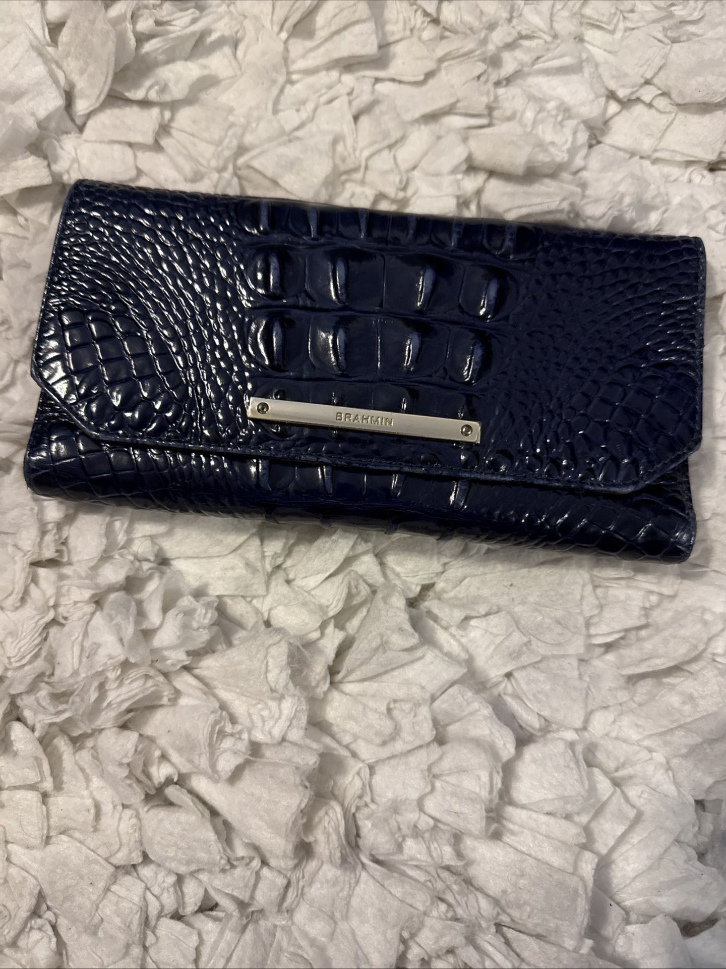 Brahmin Navy Leather Wallet