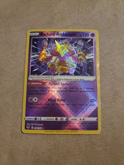 Pokemon Radiant Alakazam card