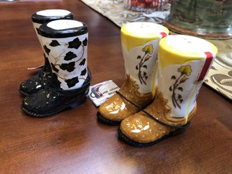 New Cowboy Boots Salt & Pepper Shakers