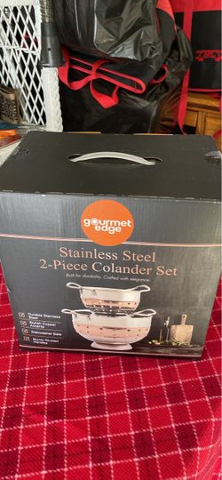 2- Piece Stainless Steel Colander set NEW