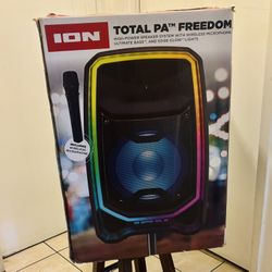 ION 650W Total PA Freedom – High-Power PA Speaker + Wireless Mic | Indoor/Outdoor Events