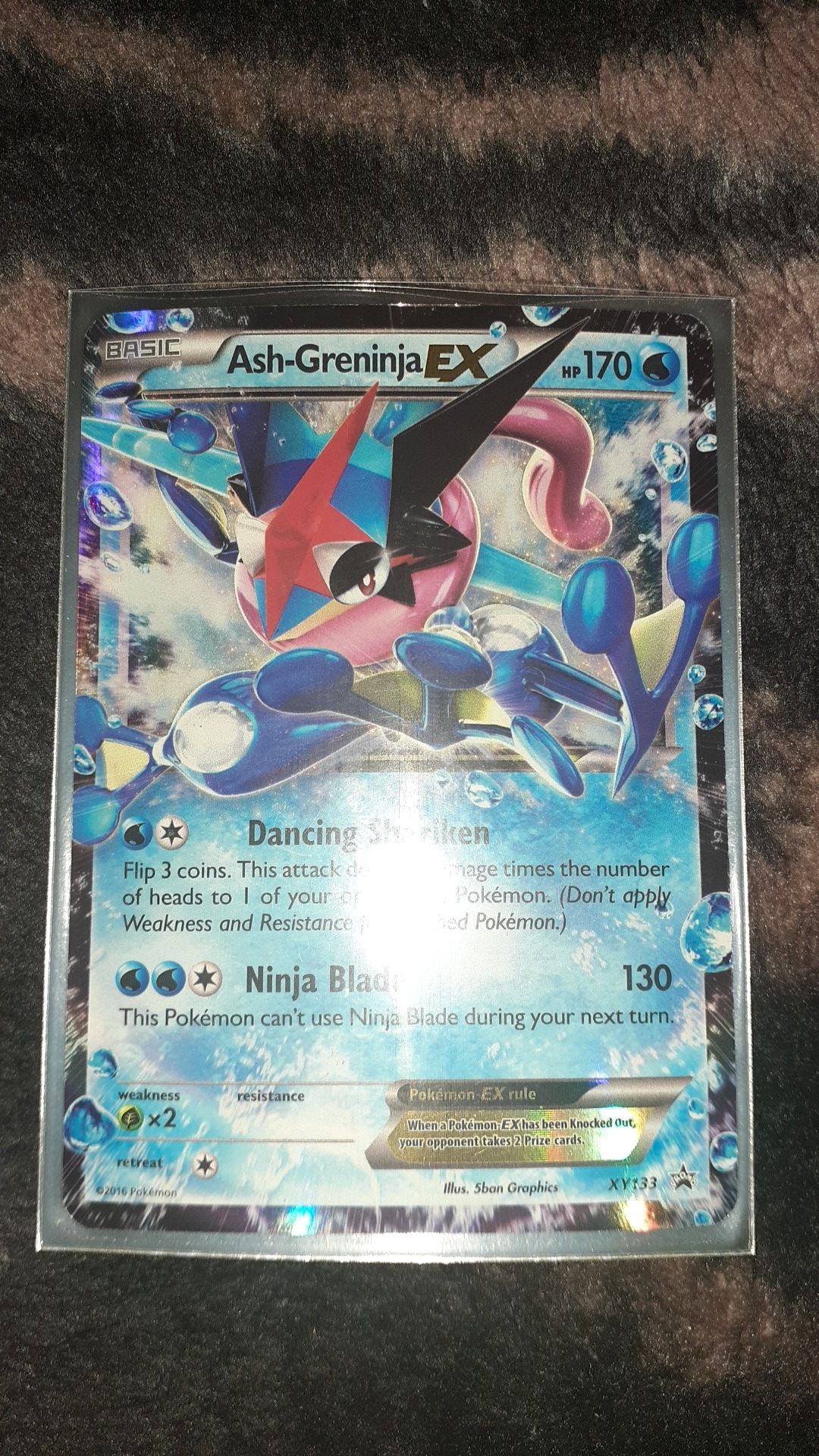 Ash Greninja Ex Rare Promo Card