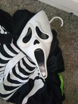 Ghostface Mask and Skeleton Costume Set