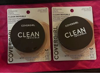 2- Covergirl Clean Invisible Pressed Powder #120  Creamy  Natural