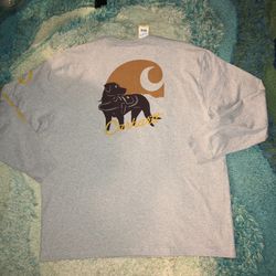NWT Carhartt Men's Dog Graphic Long Sleeve T-Shirt