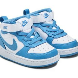 Nike Court Borough Mid Light Blue (TDV ) Sneakers- 7c