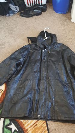 Genuine Leather Coat Size XL