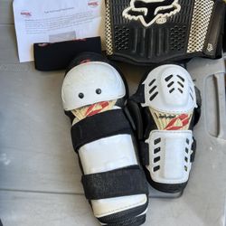 Dirt Bike Elbow /knee Pads+ FOX Back Support 