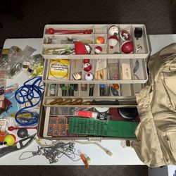 Fishing Stuff & Tan Fishing Vest !!!!!