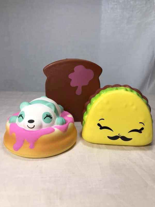 Squish Dee-Lish Squishies Squishy Taco Pancakes Toast for Sale in Saint Helens, - OfferUp