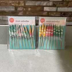 BRAND NEW DRINK UMBRELLAS 10 COUNT EACH PACK $2 EACH
