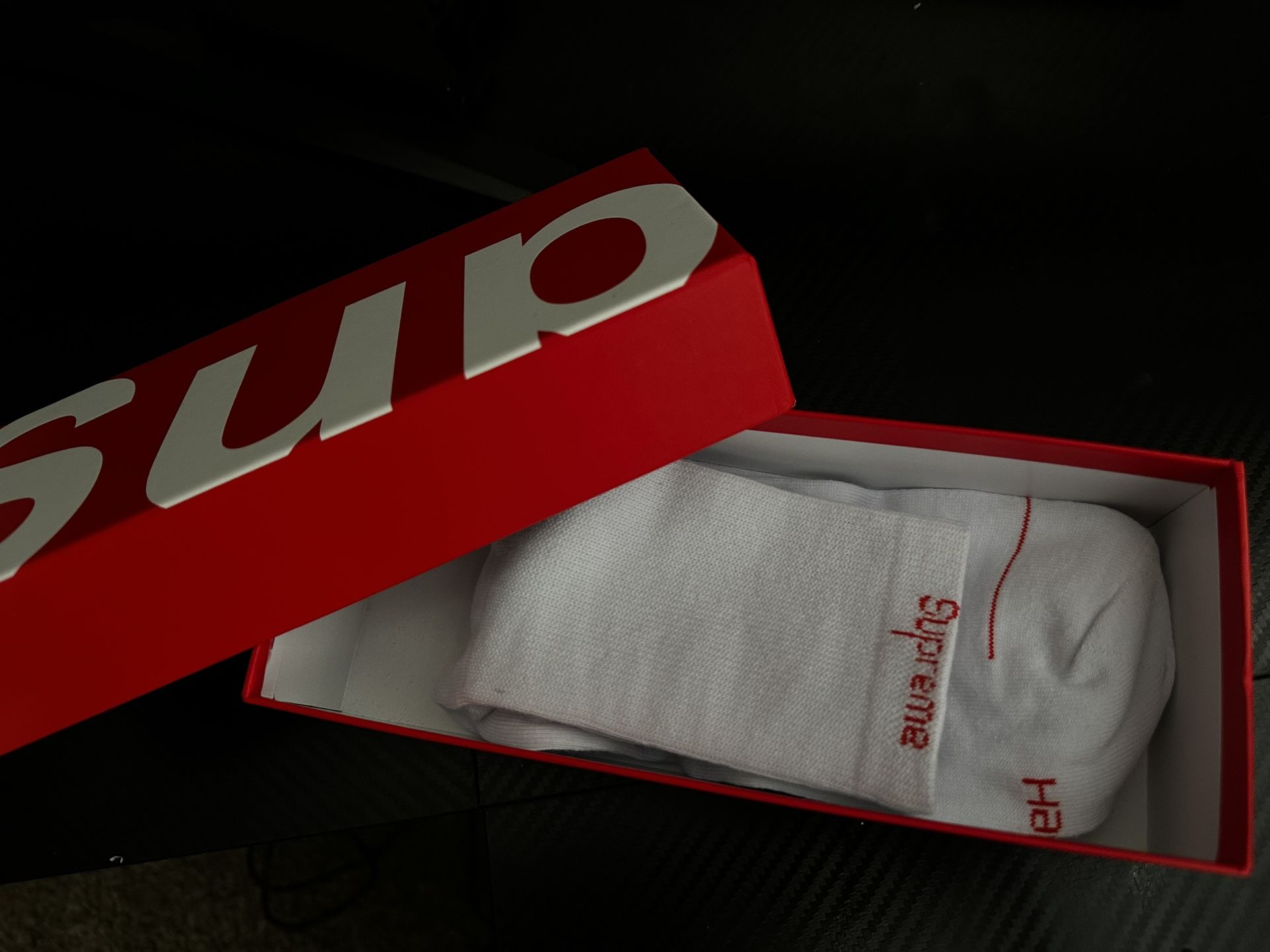 Supreme White Socks