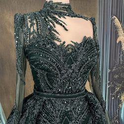 Green bridal Dress 