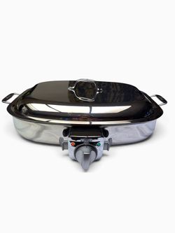 All-Clad Stainless Steel 6 Qt Electric Skillet w/ Lid – Tested & Working