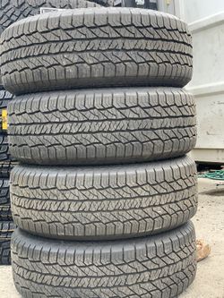 New set of 275-55-20 Hankook AT 2 dynapro tires for sale