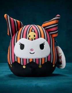 Squishmallows 8" Halloween Kuromi Striped Jester Plush Sanrio