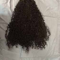 Wig Brown With Curls 