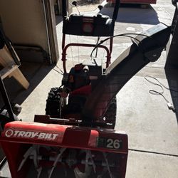 Troy built 26” Snowblower Used Once Must Go Now! 