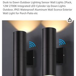 Dusk To Dawn Outdoor  House Lighting (2 Pack)