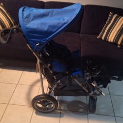 Convaid Cruiser Wheel Chair Stroller In Blue And Black