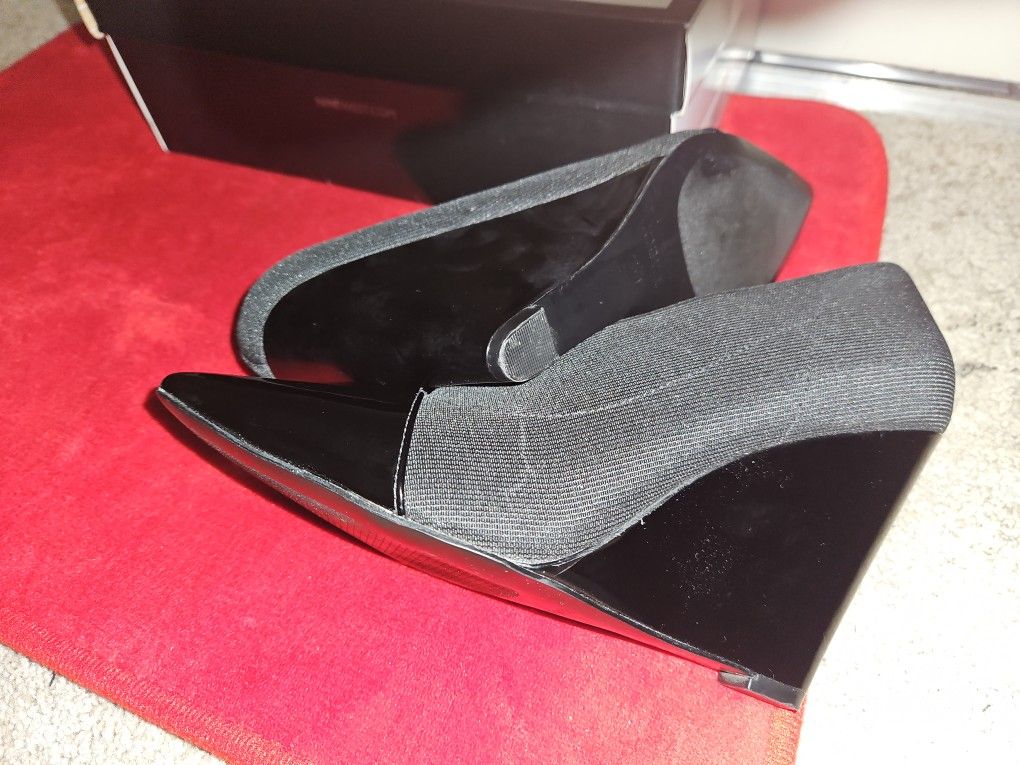 Black Wedge Shoes