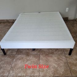 Twin Size Metal Bed Frame And Metal Box Spring 