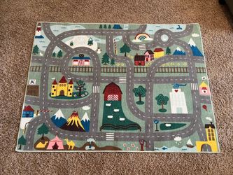 Kids Road Map Play Rug