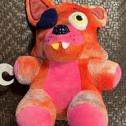 Funko Plushies Five Nights at Freddy's Tie Dye Foxy FNAF Plush Stuffed No Tags
