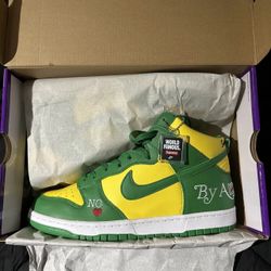Size 12 - Nike Supreme x Dunk SB High By Any Means - Brazil 