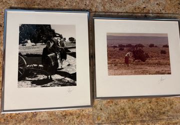 (2) Vintage Native American Photos