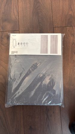 IKEA HILJA grey curtains - 1 pair - Gray
