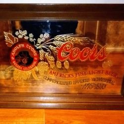 Coors Vintage Antique Mirror 