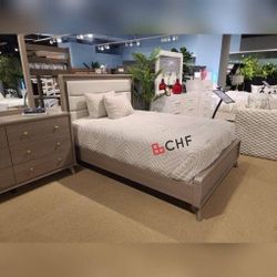 modern queen / king size bed frame - mattress sold separately 
