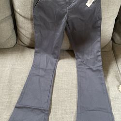 Brand new Girls Old Navy Blue Boot Cut Khaki Pants Size 10 With Adjustable Waist