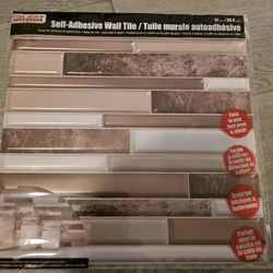 Self Adhesive Wall Tile Brown