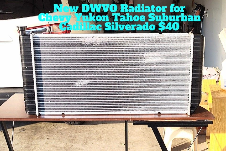 New DWVO 34" Radiator Chevy GMC V8 Yukon Tahoe Suburban Cadillac Auto Parts 