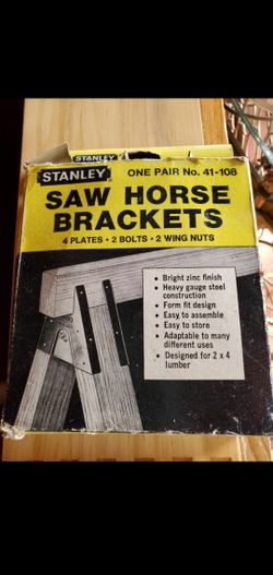 Saw horse brackets