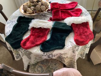 Velvet Christmas Stockings( Multi-colored)