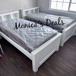2 Twin Beds w/ Mattresses 