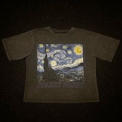 Van Gogh Starry Night Graphic Tee Black – Small