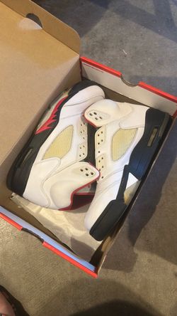 Jordan fire red fives size 9