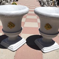 New Flower Pots Made Out Of  Cement Perfect Gift For Any Occasion 