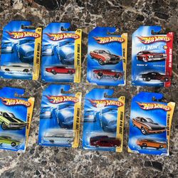Lot of 8 new in box Hot Wheels cars  variety of different years & models 