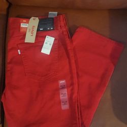 Brand New Red Levi's Men's 40x30 541 Jeans