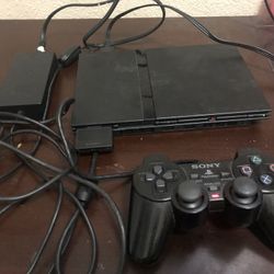Ps2 Slim With One Controller And Memory Caf