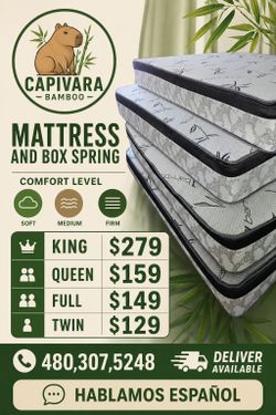 Brand new mattress and box spring 😴 All comfort levels